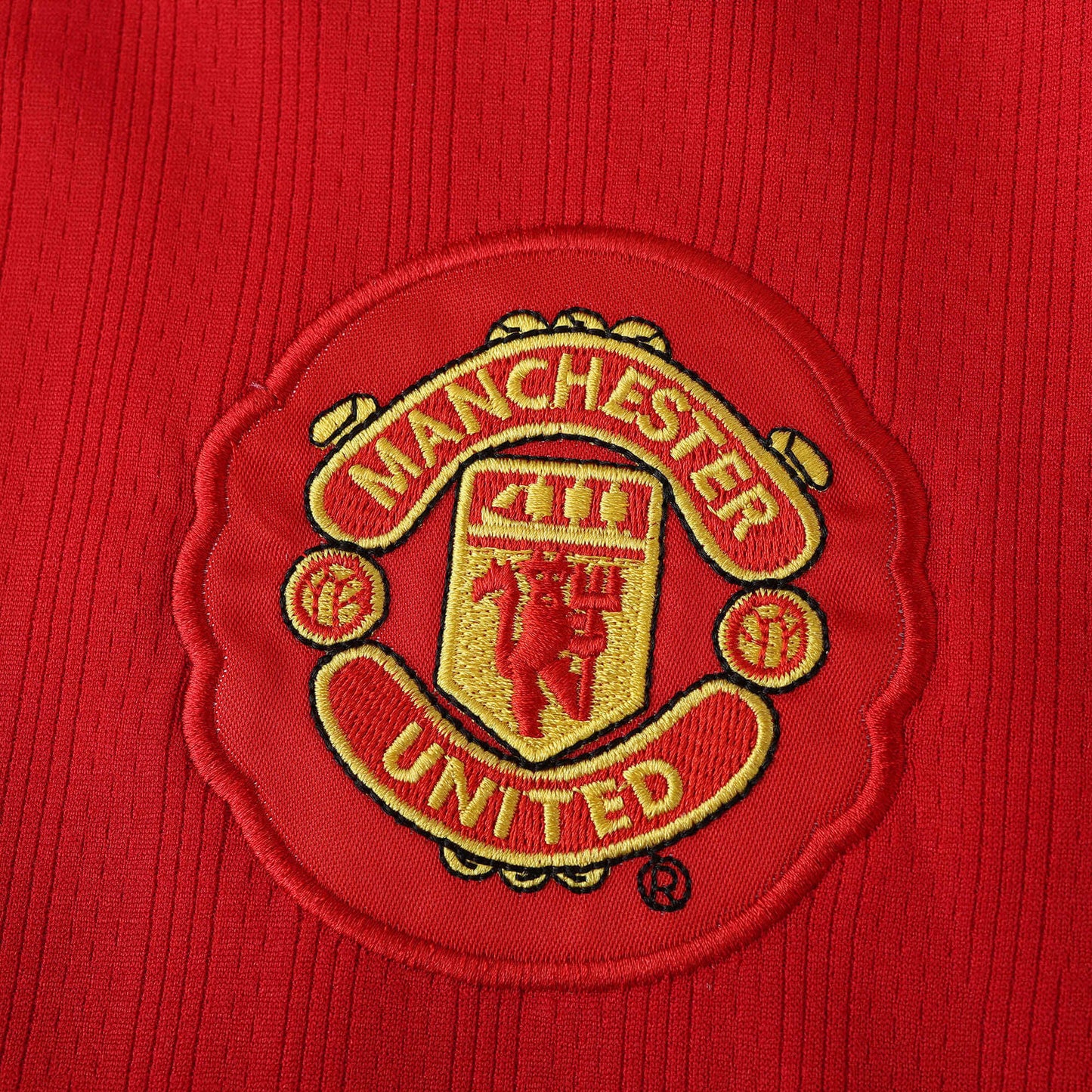 Camisa Manchester United I 2007/08 Manga Longa