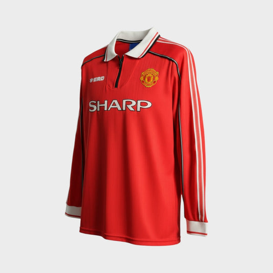 Camisa Manchester United I 1999/00 Manga Longa