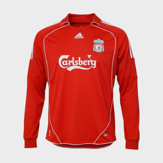 Camisa Liverpool I 2006/07 Manga Longa