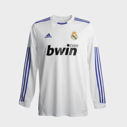 Camisa Real Madrid I 2010/11 Manga Longa