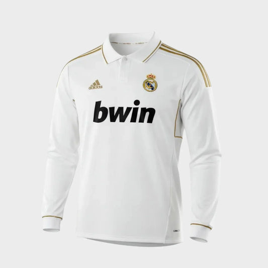 Camisa Real Madrid I 2011/12 Manga Longa