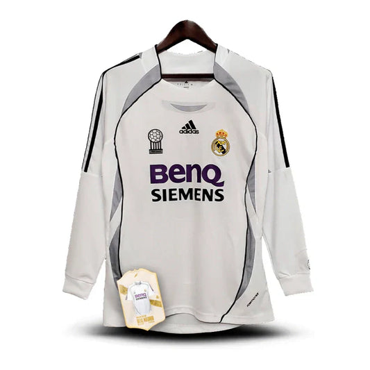 Camisa Real Madrid I 2006/07 Manga Longa